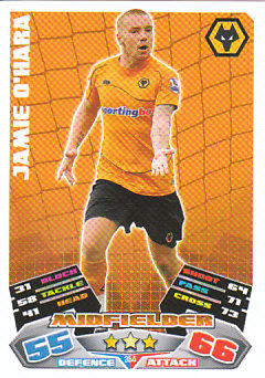 Jamie O'Hara Wolverhampton Wanderers 2011/12 Topps Match Attax #354
